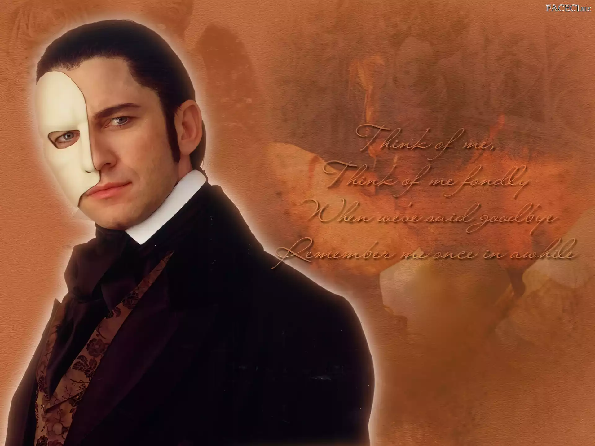 Phantom Of The Opera, Gerard Butler, wiersz, smoking