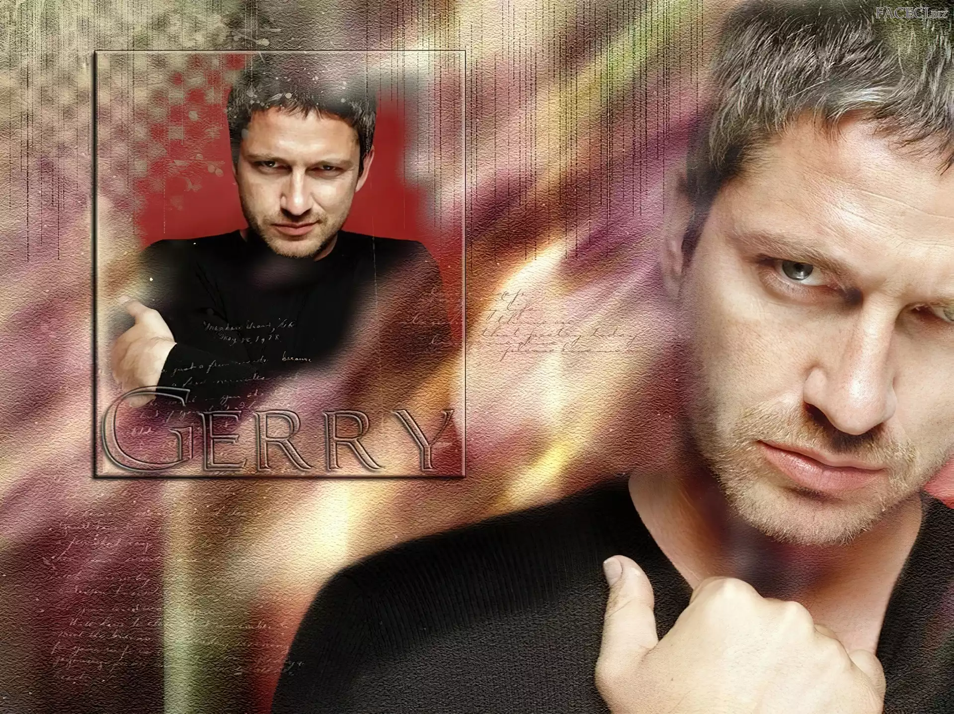 czarna koszulka, Gerard Butler