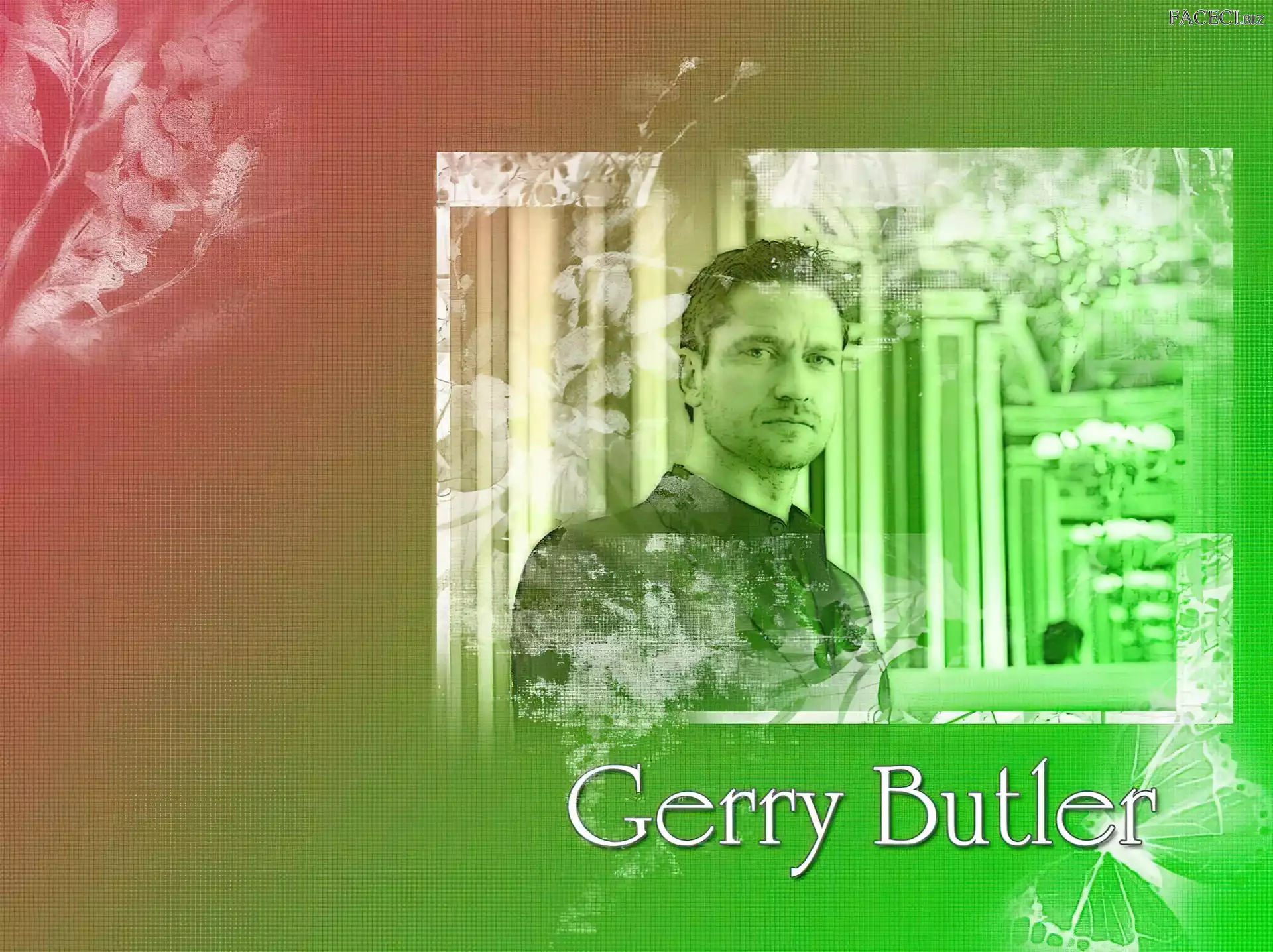 Gerard Butler, czarny strój