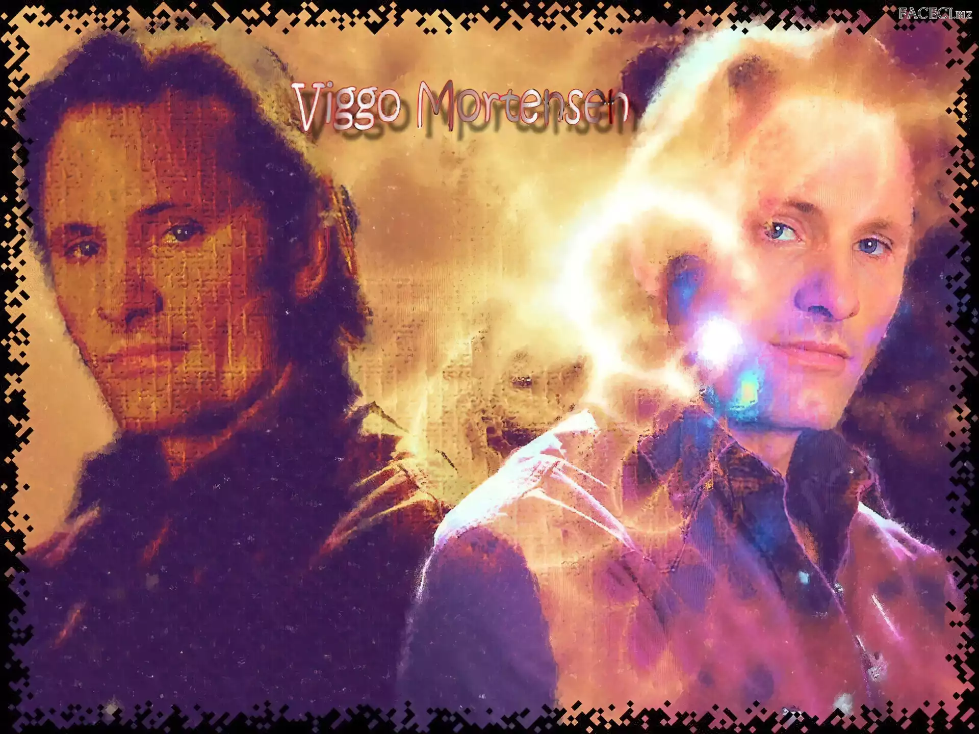 Viggo Mortensen, niebieskie oczy